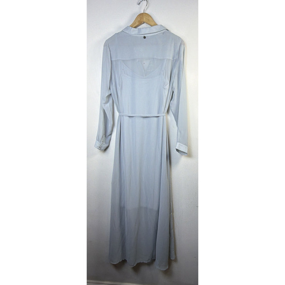 Soft Surroundings large Ibiza Georgette Embroidered Maxi Dress victorian NWT - Picture 11 of 13